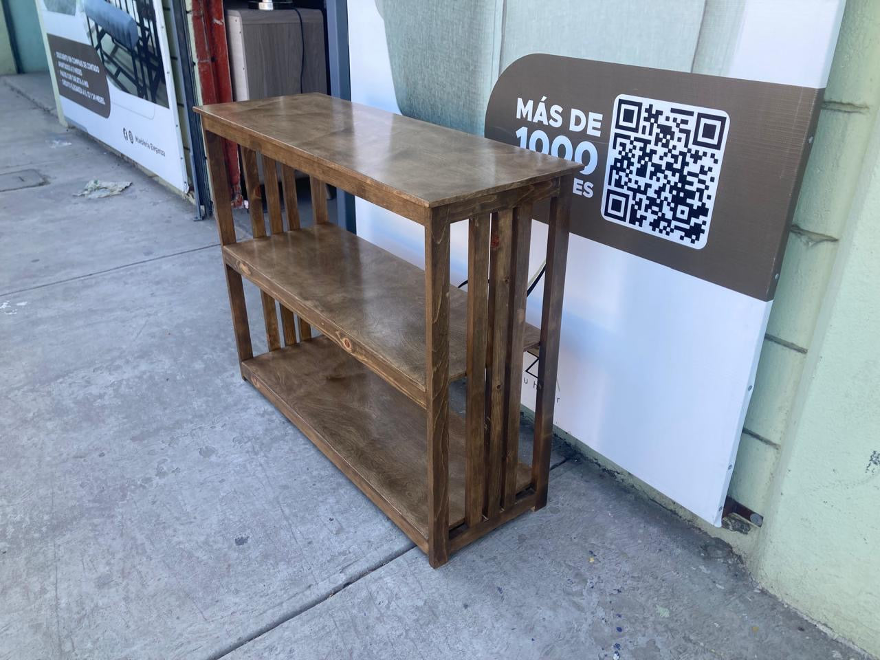 Consola de madera Artesanal 3 niveles - Modelo Siena