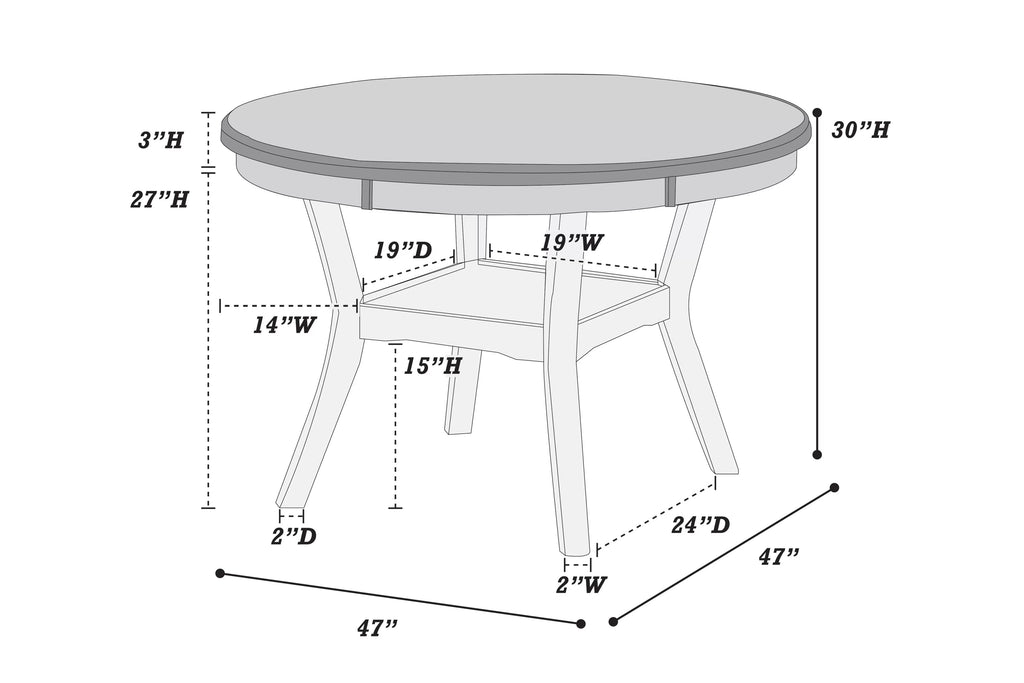 Comedor 4 sillas F2564